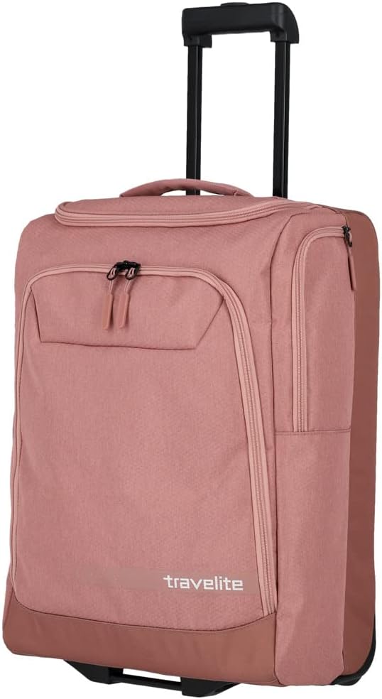 Travelite Trolley Grösse S Handgepäck, 55 cm, 44 Liter, rosé & Trolley Grösse XL, Gepäck Serie Kick
