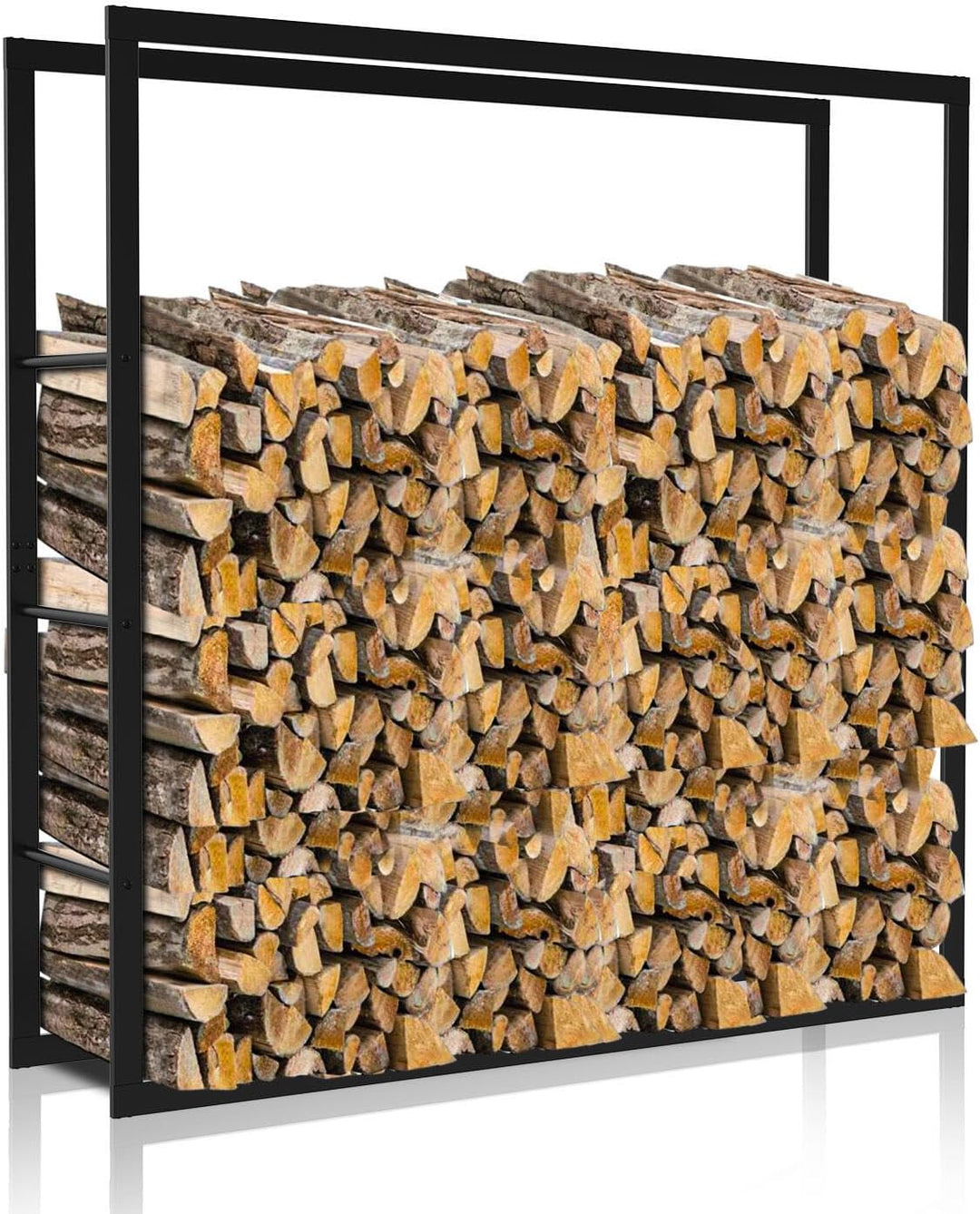 Ansobea 150x100x25cm Kaminholzregal Brennholzregal Feuerholzregal Holzhalter Kaminholzregal Aussen M