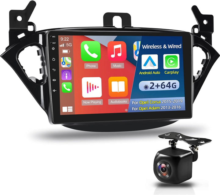 Android-Autoradio für Opel Corsa 2015-2019 / Opel Adam 2013-2016 mit kabellosem Carplay und Android