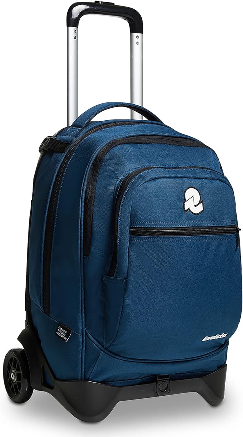 Invicta TROLLEY NEW PLUG PLAIN, Rucksack mit Trolleyfunktion, ab 1. Klasse, 3 in 1, Abnehmbarer Ruck