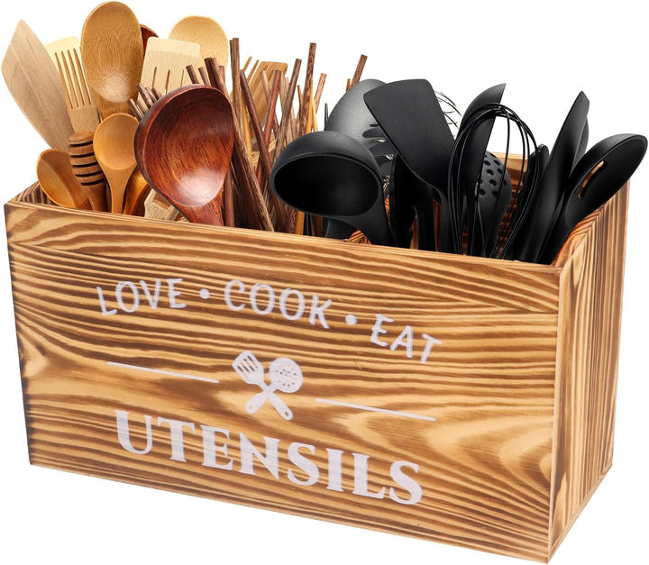 küchenutensilienhalter, Holz kochlöffelhalter, Kitchen Organizer,Utensilien-Organizer für Arbeitspla