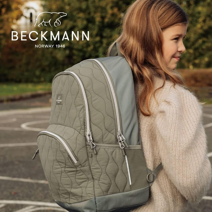 Beckmann Sport Junior Green Padded Schulrucksack, ergonomisch, mit Laptopfach
