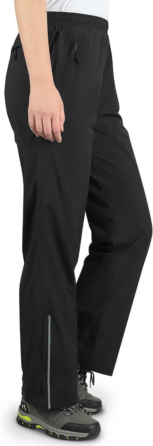 33,000ft Regenhose Damen Wasserdicht Atmungsaktiv Wanderhose Fahrrad Überziehhose Leichte Winddicht