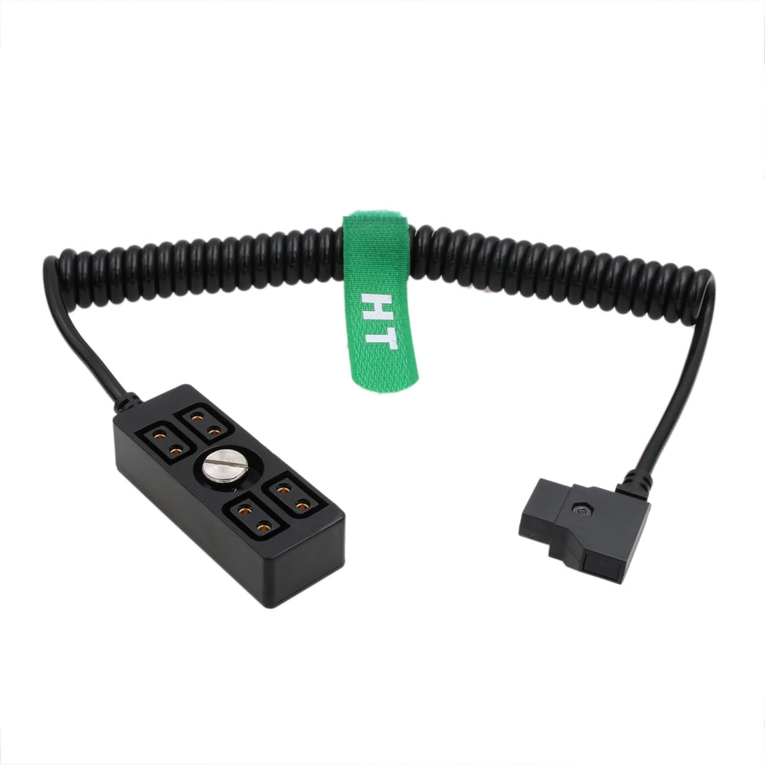 HangTon D-Tap Stromversorgung Splitter Nabe 1/4"-20 Gewinde, P-TAP Stecker auf Buchse mit 4 Anschlüs