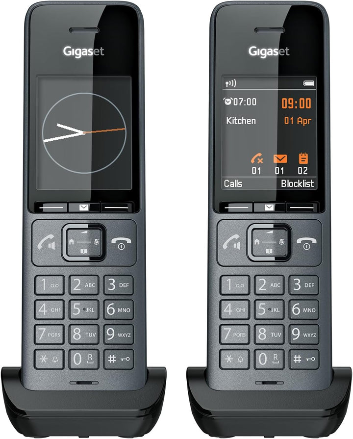 Gigaset Comfort 520HX Duo - 2 DECT-Mobilteile mit Ladeschale - Fritzbox-kompatiel - elegantes Schnur