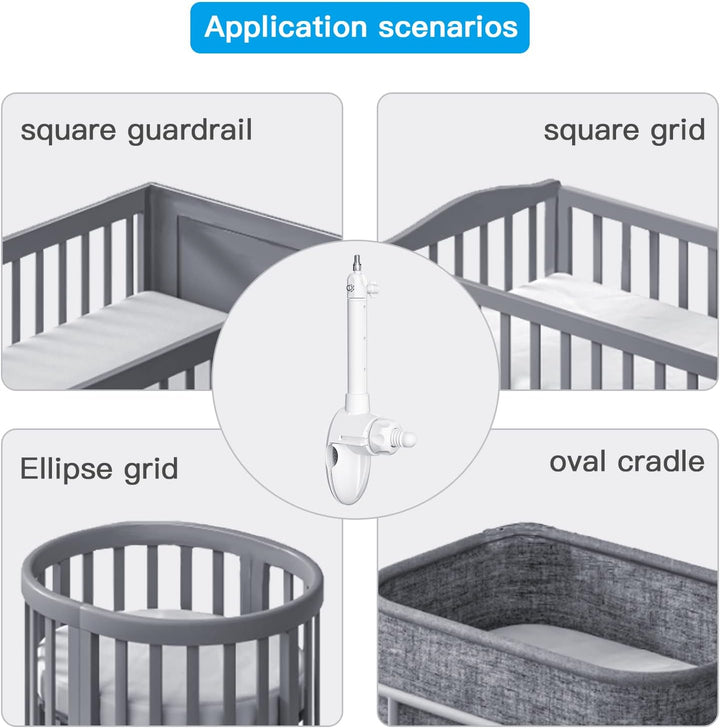 HOLACA Baby Monitor Clip Halterung für Nooie Babyphone mit Kamera, Nooie 2K Überwachungskamera innen