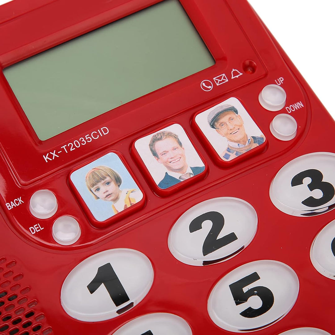 Goshyda Schnurgebundenes Desktop-Telefon, Anrufer-ID-Nummernspeicherung, LCD-Display, Verknüpfungen,