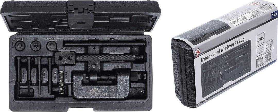 BGS Diy 1749 | Trenn- und Nietwerkzeug für Motorradketten | Teilung 35 - 525, Werkzeug