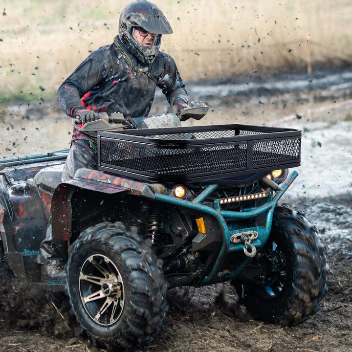 COSTWAY ATV-Frontladekorb, Frontgepäckkorb, Gepäckträgerkorb, ATV/UTV-Zubehör-Aufbewahrungskorb, ATV