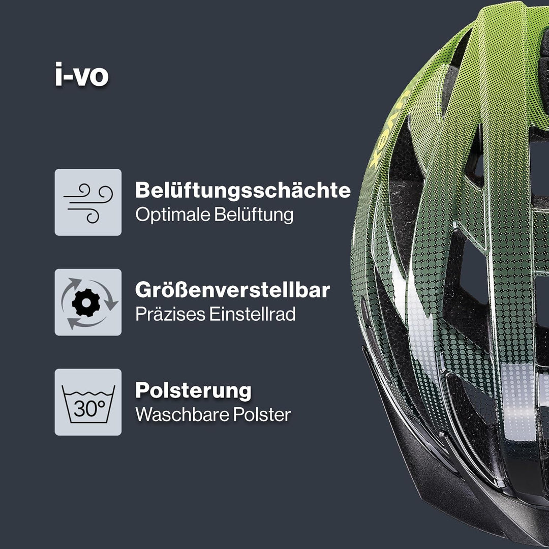 uvex i-vo - leichter Allround-Helm für Damen und Herren - individuelle Grössenanpassung - erweiterba