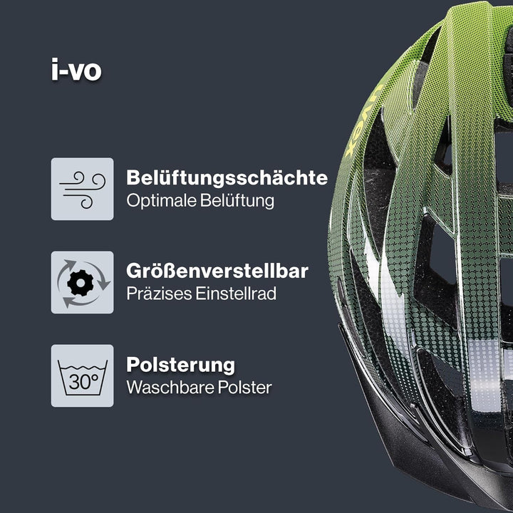 uvex i-vo - leichter Allround-Helm für Damen und Herren - individuelle Grössenanpassung - erweiterba