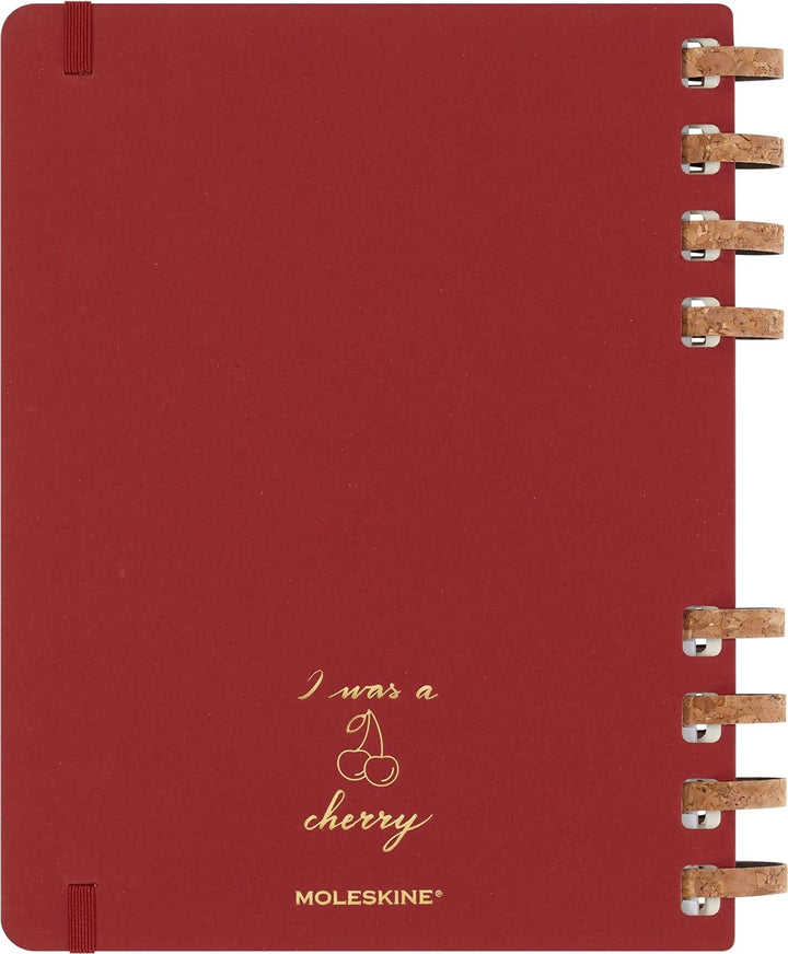 Moleskine Undatierter Monatsplaner, 12-Monats-Spiralplaner mit Festem Einband, Grösse: XL 20 x 25 cm