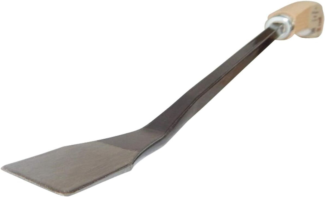 SHW-FIRE Spargelstecher - Braunschweiger Form - Gebogen, Holzgriff, 46 cm kurz