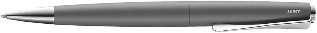 LAMY studio Premium Kugelschreiber 266 aus Edelstahl in mattem Lack-Finish, propellerförmige Clip-Dr