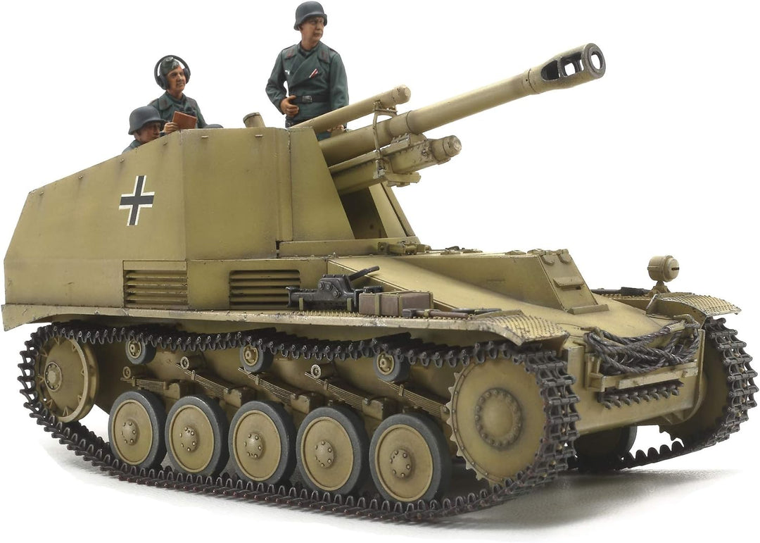 TAMIYA 35358 - 1:35 Panzerhaubitz Wespe Italien. Front, Modellbau, Plastik Bausatz, Hobby, Basteln,