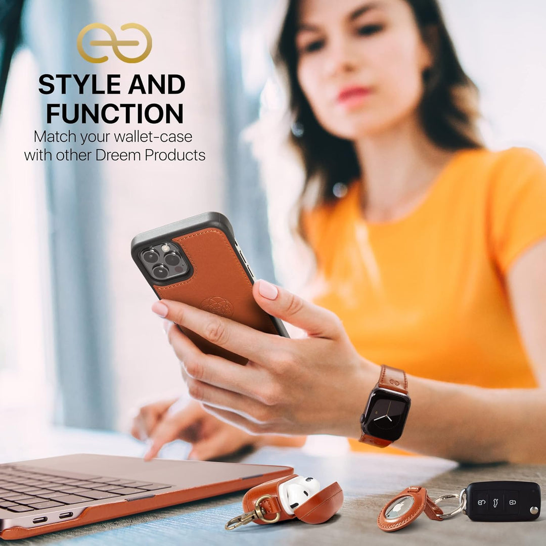 Dreem Fibonacci iPhone 14 Pro Geldbörsen-Hülle / 2-in-1 Stossfestes MagSafe Case und abnehmbares Lux