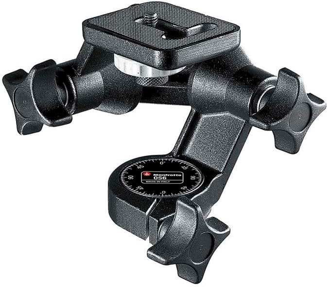 Manfrotto Junior 3-Wege-Kopf, für Kamerastative, Kugelkopf, Kamera-Stabilisator, Fotozubehör für Con