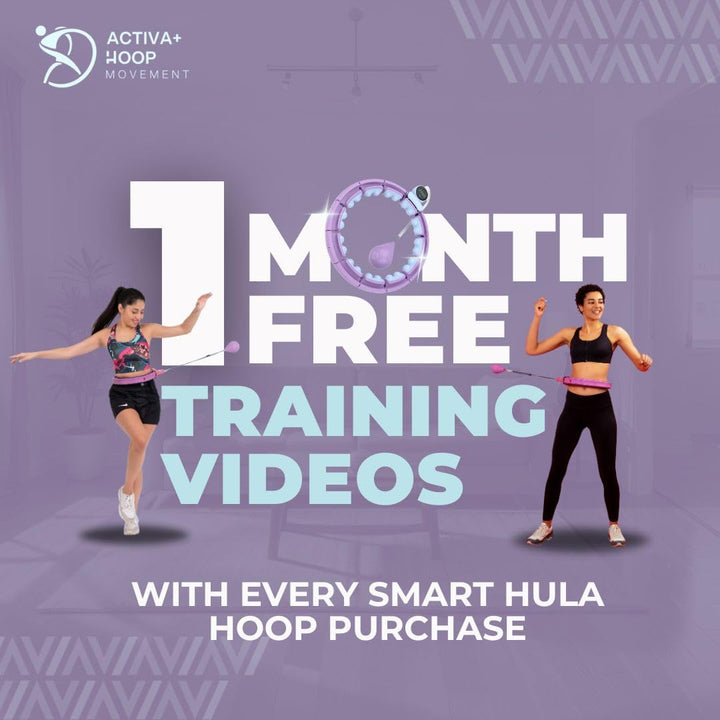 Swiss Activa+ Smart Hula Hoop Reifen Erwachsene mit Gewicht und Noppen - Hula Hoop mit Gewicht Kugel