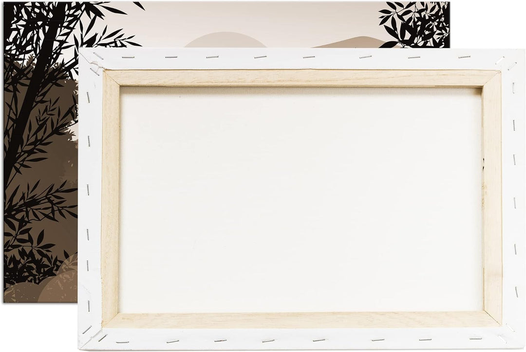 deyoli Meditation im Grünen Effekt: Sepia Format: 60x40 als Leinwandbild, Motiv fertig gerahmt auf E