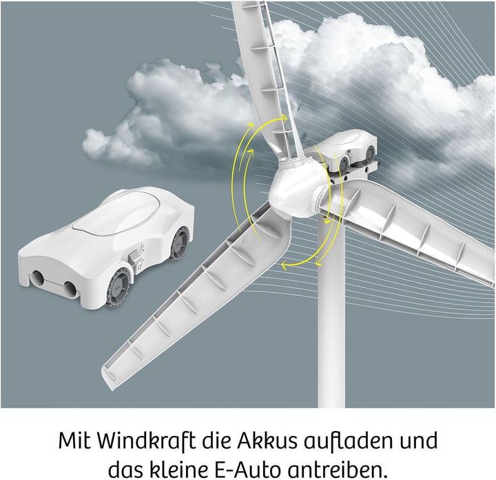 KOSMOS 621353 Windrad, Entdecke erneuerbare Energien, Bausatz für Windrad zur emmissionsfreien Strom