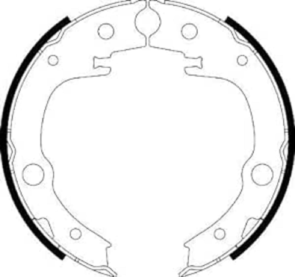 HELLA PAGID 8DA 355 050-651 Bremsbackensatz, Feststellbremse - H9750 - für u.a. TOYOTA