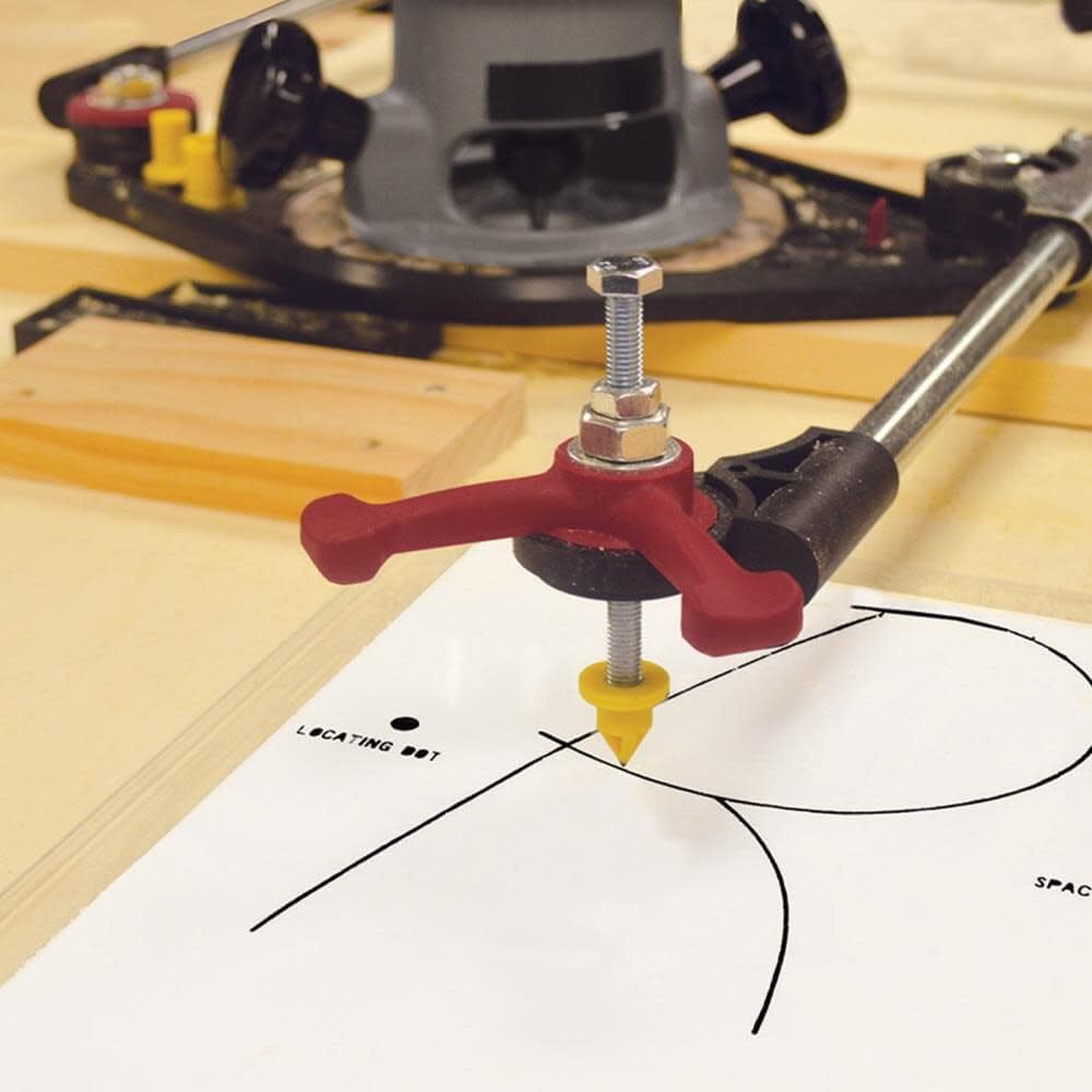 Milescraft 1221 Pantograph PRO – Komplettes Tracing Routing System für massgefertigte Holzschilder,