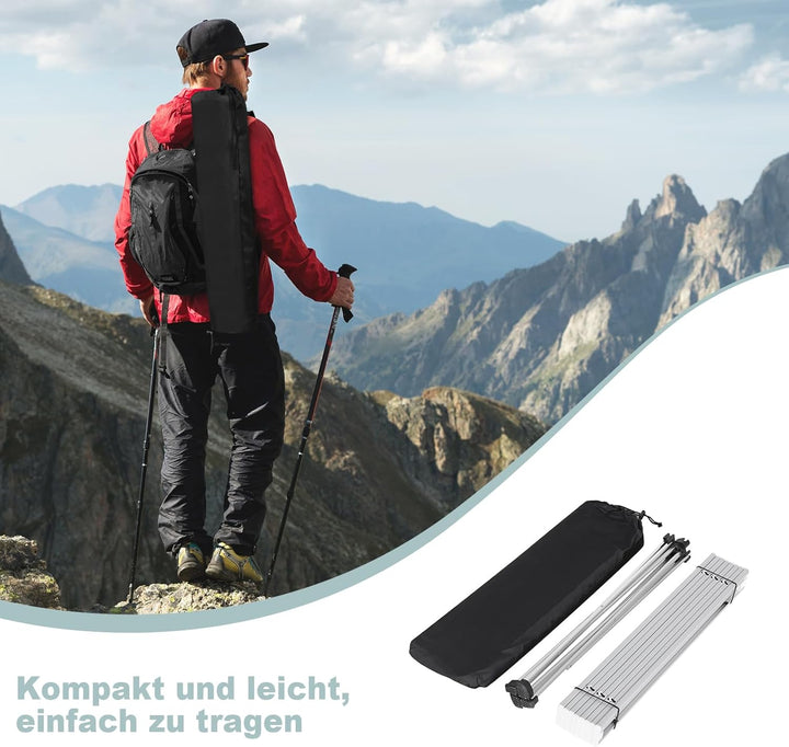 WOLTU Alu Campingtisch klappbar Falttisch Ultra Leichte tragbar mit Tragetasche, Klapptisch Kleiner
