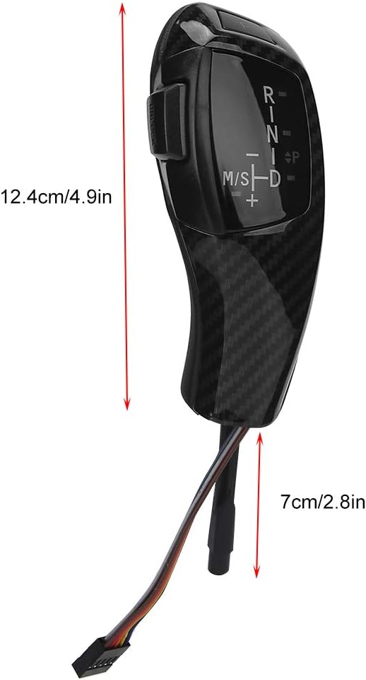 Dioche Schaltknauf, F30 Style Automatic Led Schaltknauf Nachrüstsatz für BMW E90 E92 E84 E89 Carbon