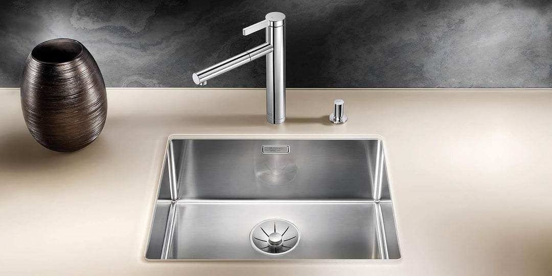 BLANCO CLARON 500-U | Edelstahl | Einbauart: Unterbau | ohne Ablauffernbedienung | 60er Unterschrank