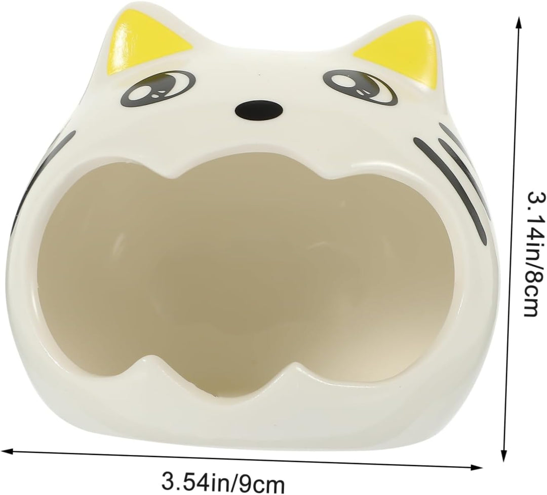 VILLCASE Haustier-Keramiknest für Hamster, Versteck für Sommer, kühlendes Schlafnest für Rennmäuse,