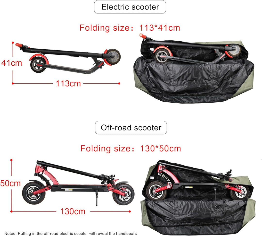 BAIGIO E-Scooter Transporttasche Elektroroller Tragetasche Faltbar Aufbewahrungstasche Elektro Rolle