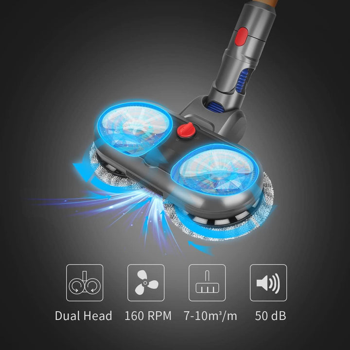 DrRobor Wischaufsatz für Dyson V11 V10 V15 V8 V7 Staubsauger, Wischmopp Aufsatz für Dyson mit Wasser