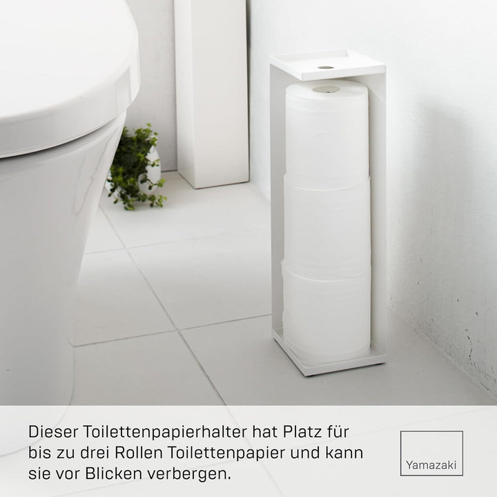 Toiletpaper Holder Closed - Tower - white Weiss, Weiss