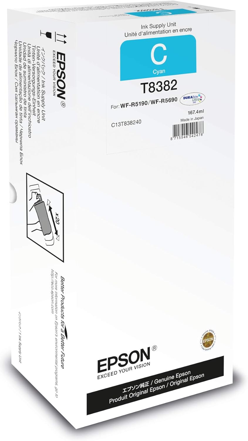 Epson C13T838240 passend für WFR5190DTW Tinte Cyan 167,4ml XL