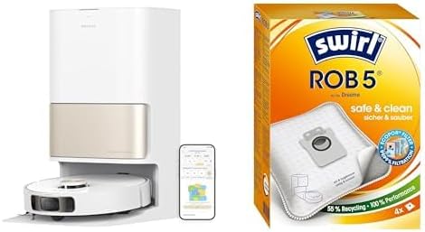 dreame L10 pro Ultra Heat Staubsauger + 4 Swirl ROB5 Staubsaugerbeutel - Perfekte Kombination für Sa