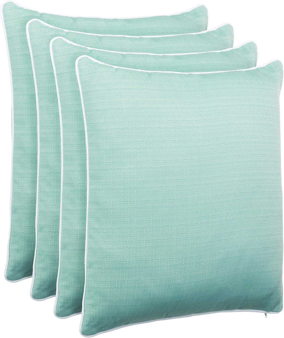 Brandsseller Outdoor Garten Kissen Dekokissen Leinenoptik strukturiert Schmutz- und Wasserabweisend