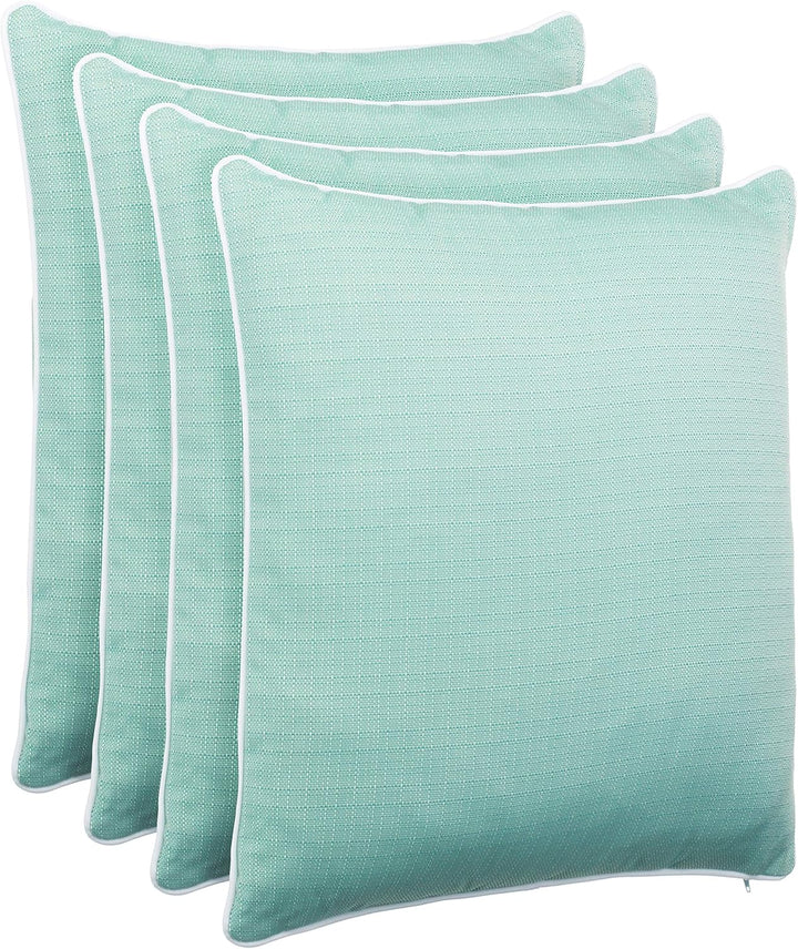 Brandsseller Outdoor Garten Kissen Dekokissen Leinenoptik strukturiert Schmutz- und Wasserabweisend