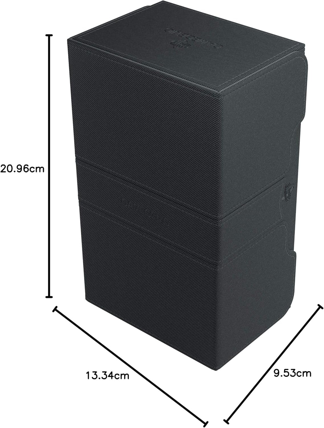 Gamegenic GGS20025ML Stronghold 200-Card Convertible Deck Box, Black Schwarz, Schwarz
