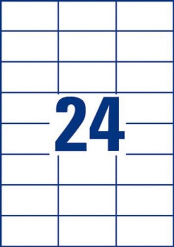 Avery 2.400 Etiketten Etiketten für Kopierer Monochrom Druckkopierer (DP247) 70x37 weiss, 70x37