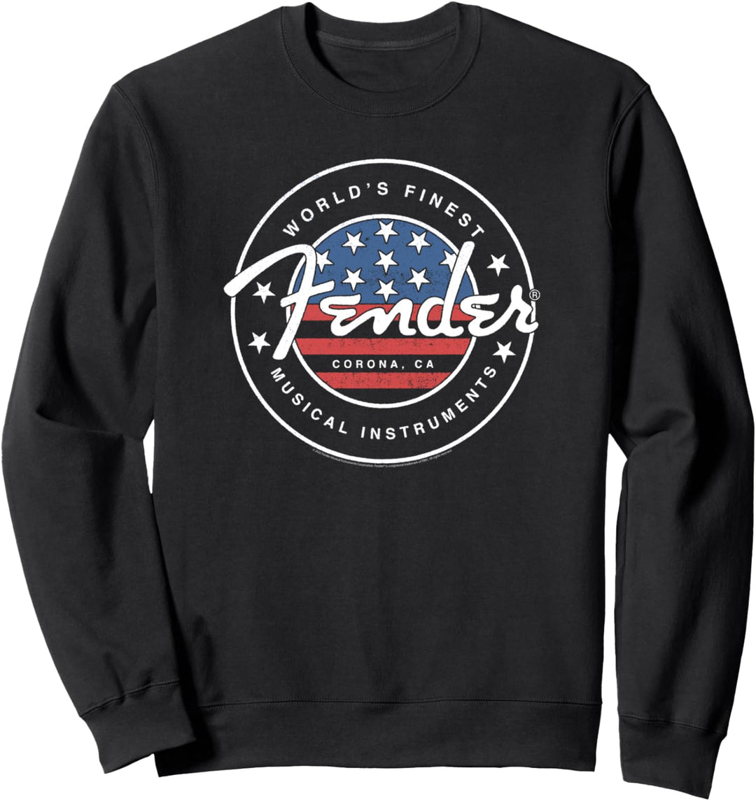 Fender American Flag Circle Stamp Logo Sweatshirt