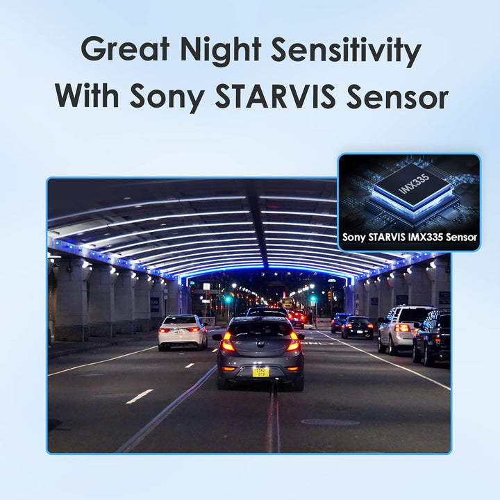 VIOFO A129 Plus Duo Dual WiFi WLAN Dashcam, GPS Modul 2K 1440P 60fps + 1080P Vorne Hinten Auto Kamer