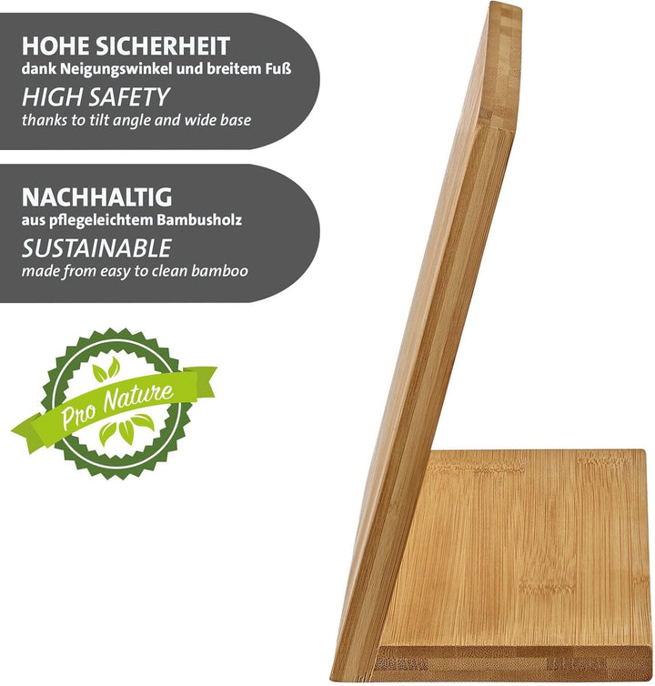 Westmark Messerblock – Magnetischer Messerhalter aus Holz mit Magnetkern, stabile Halterung für Küch