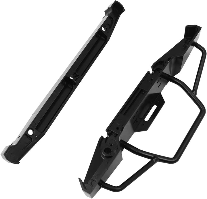 WANGCL RC Auto Metallstossstange nachrüstbar mit Winde Front- und Heckstossstange mit LED Licht D Sc