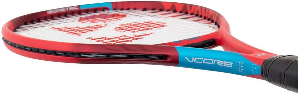 Yonex New Vcore Feel Tango Red besaitet 250g Tennisschläger Rot - Blau Griffstärke