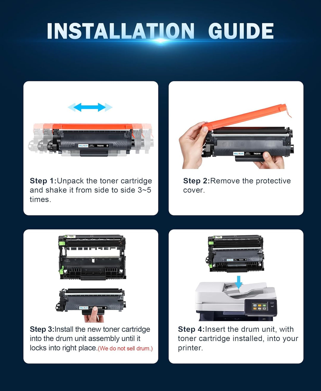 TN2510 Toner TN2510XL Kompatibel für Brother TN-2510 Toner TN-2510 XL für Brother MFC-L2835DW Toner