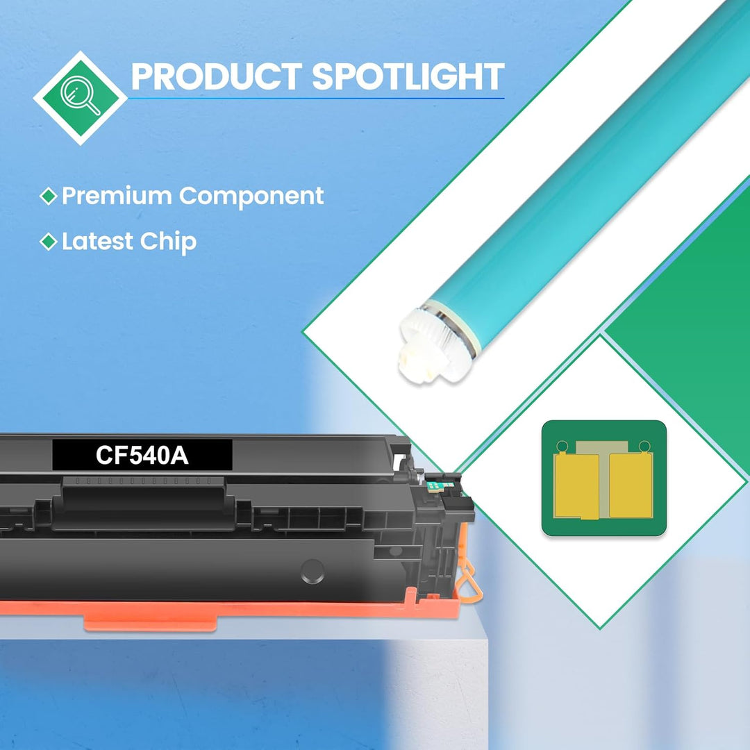 203A 203X MFP M281fdw Toner: für HP 203A 203X Color Laserjet Pro MFP M281fdw M281fdn M254dw M281cdw