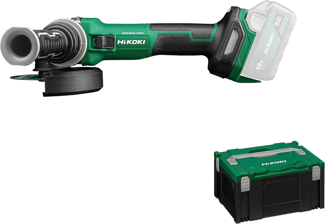 HiKOKI Akku-Winkelschleifer G1813DVE (18V, 125mm, M14, Brushless, Zubehör, ohne Akku und Ladegerät)