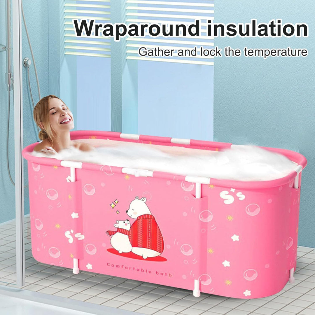 Sinbide Faltbare Badewanne, installieren und tragbare abnehmbare Badewanne, Geeignet für Erwachsene