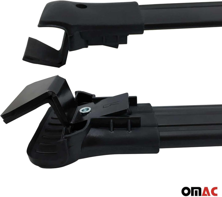 Dachträger Grundträger Auto kompatibel mit Dacia Duster 2 II 2018-2023 Alu Schwarz