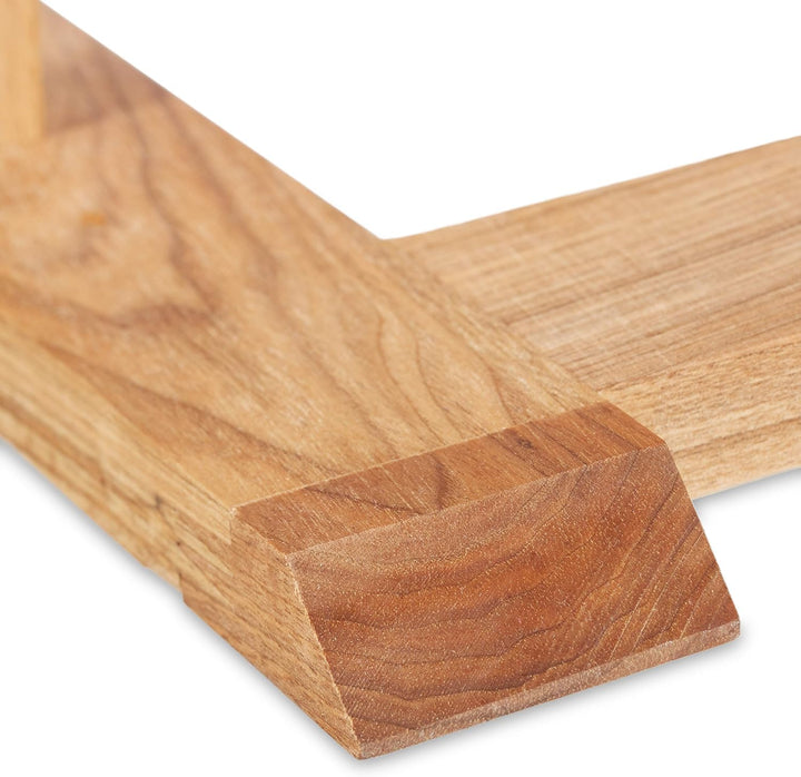 Relaxdays Herrendiener Holz, stummer Diener für faltenfreie Anzüge, Walnuss Kleiderständer HxBxT 102